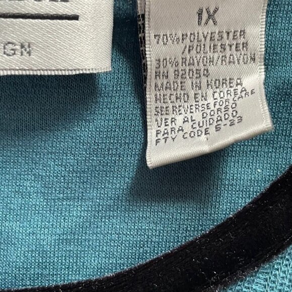 Womens Pullover Sweeter Knit Floral Top Carolyn Taylor Size 1x Vintage  u - Picture 8 of 9